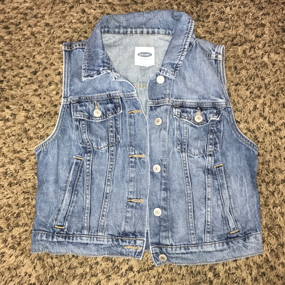 Jean Jacket Vest. Light Blue.